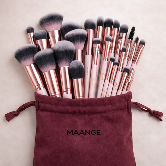 MAANGE Premium Make up Pinselset 30 Stück inkl. Tasche